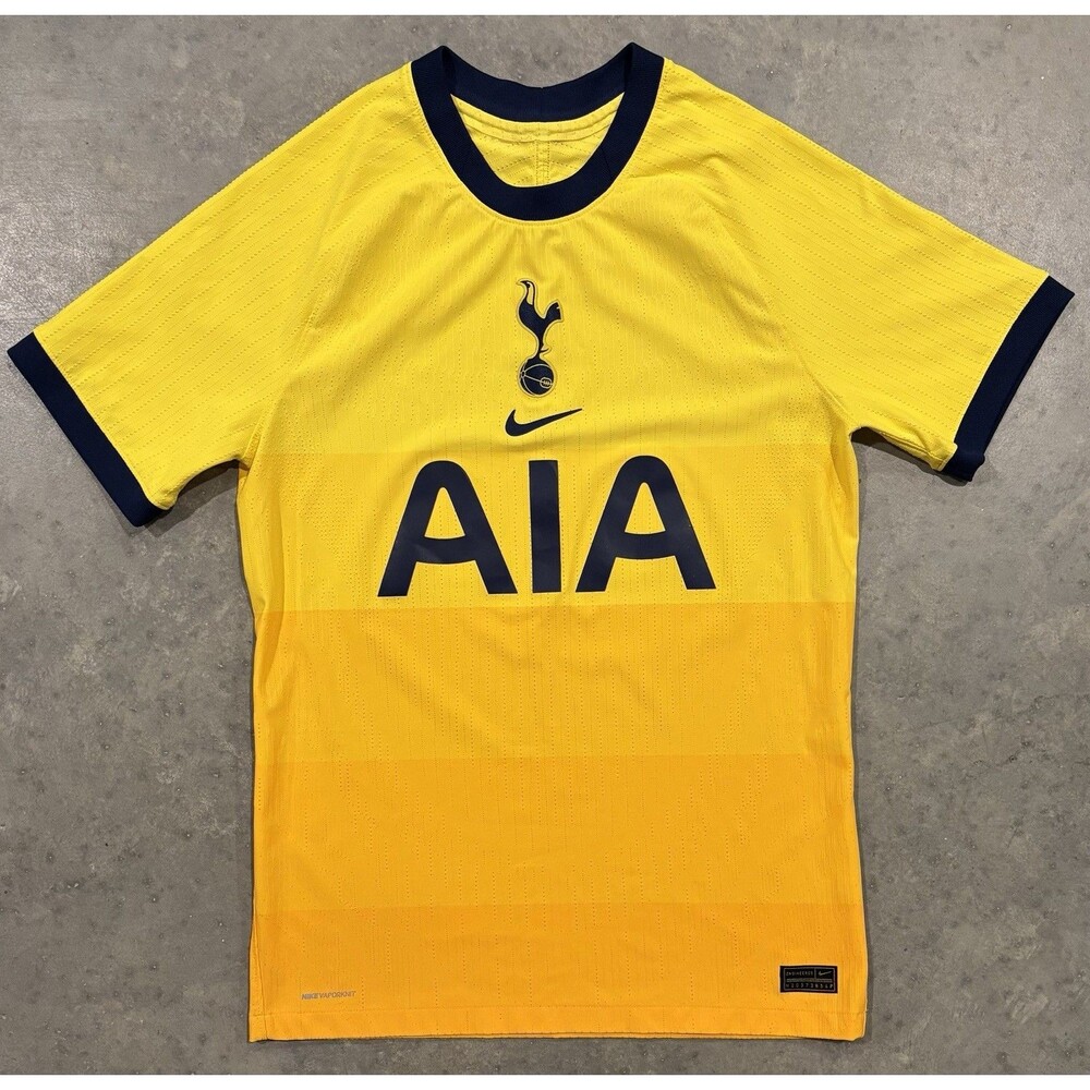Nike Tottenham Hotspur Spurs 2020/21 Third Shirt Yellow Mens Small Soccer